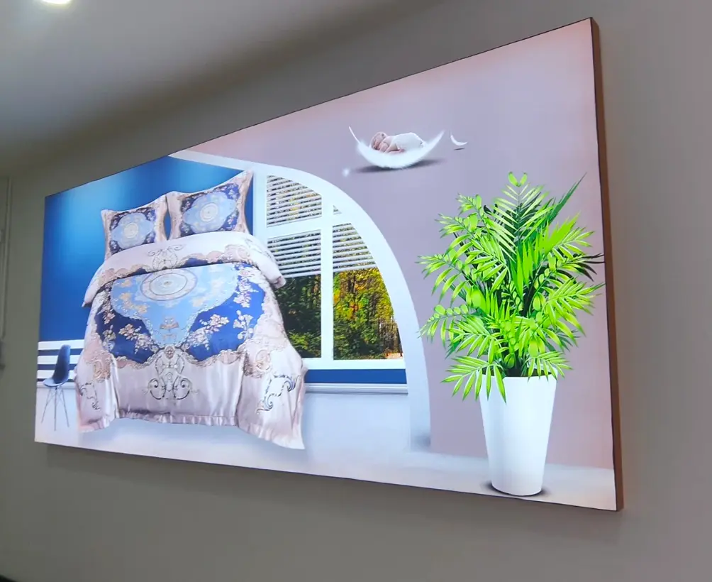 Wall mounted light box sign